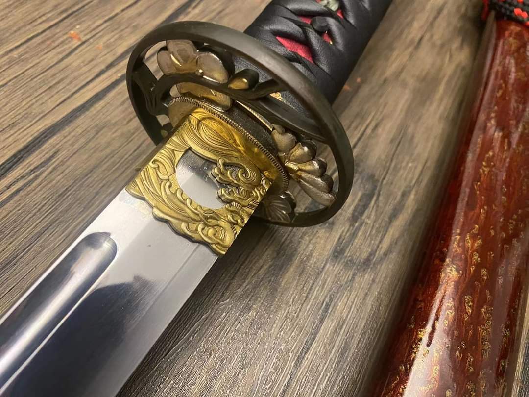 O-Katana - Fire Cherry - s5 shock steel - 31.5" nagasa, deep sori