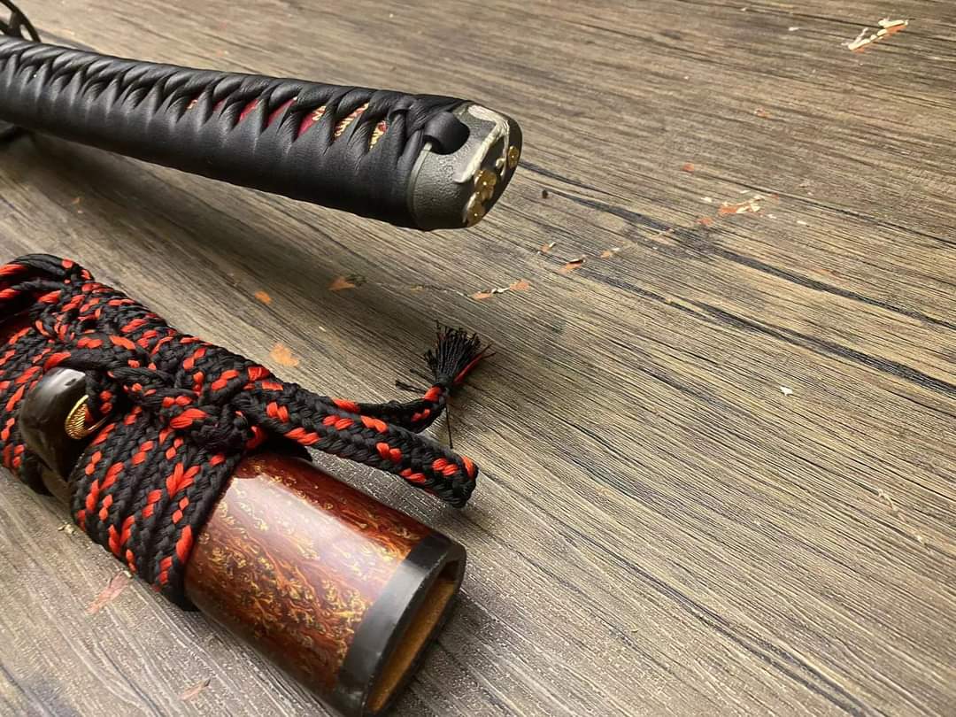 O-Katana - Fire Cherry - s5 shock steel - 31.5" nagasa, deep sori