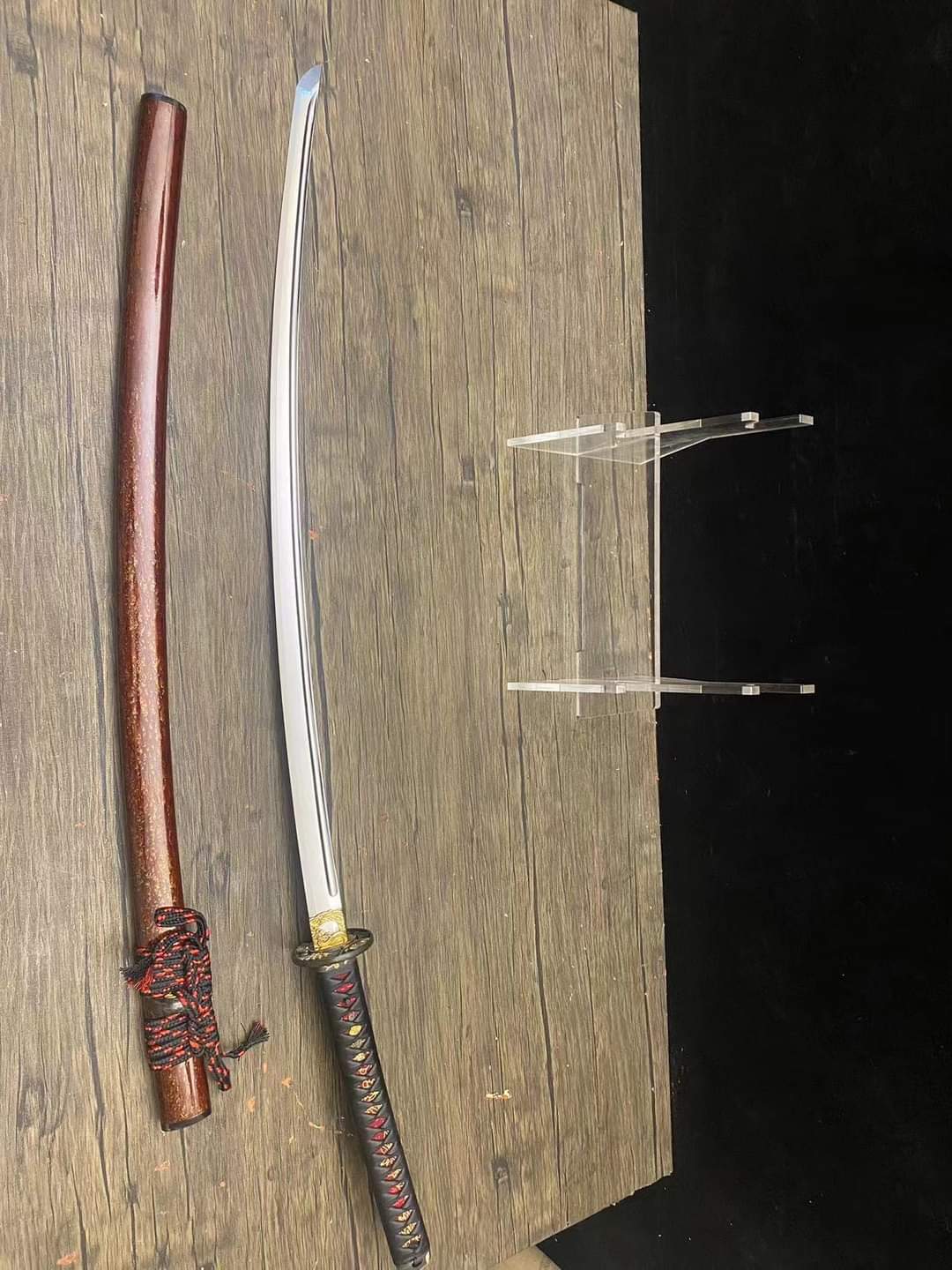 O-Katana - Fire Cherry - s5 shock steel - 31.5" nagasa, deep sori