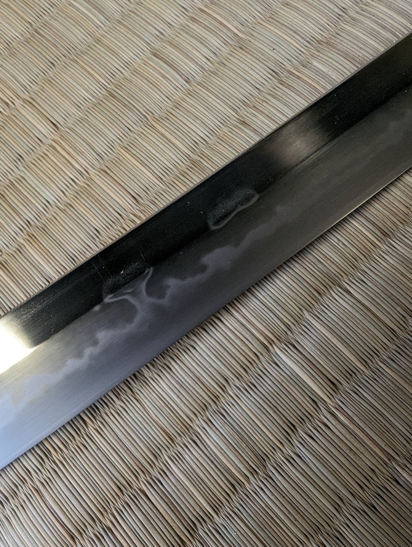 Katana with kogatana & kogai - Gold Dragonfly - sx105v choji hamon