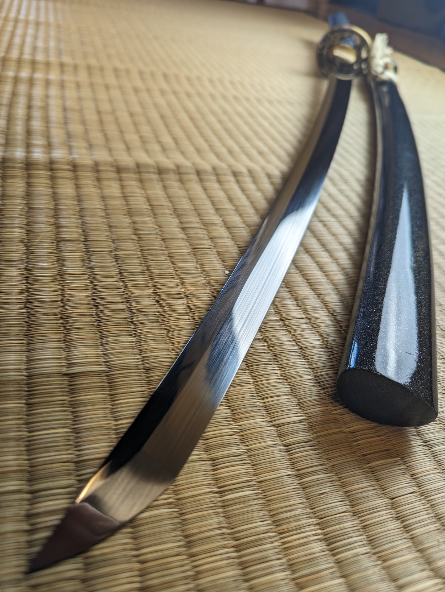 Katana - Surging Dragon (blue, long tsuka) - s5 shock steel