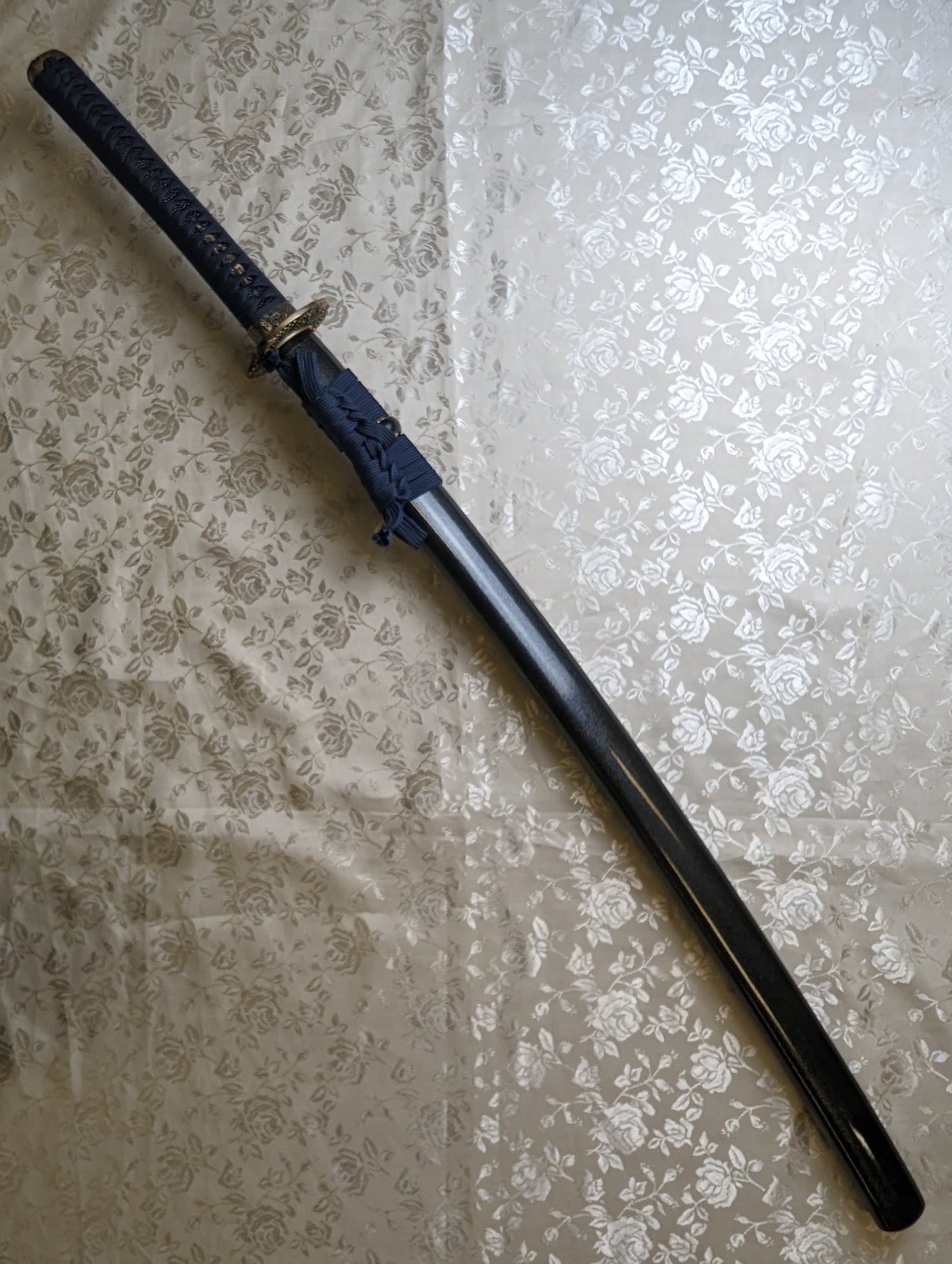 Katana - Blue Waves -Practical 51crv4 German Spring Steel