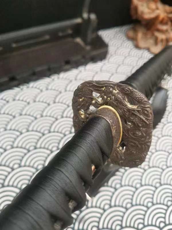 Katana - Black Zombie Killer - Practical 51crv4 German Spring Steel