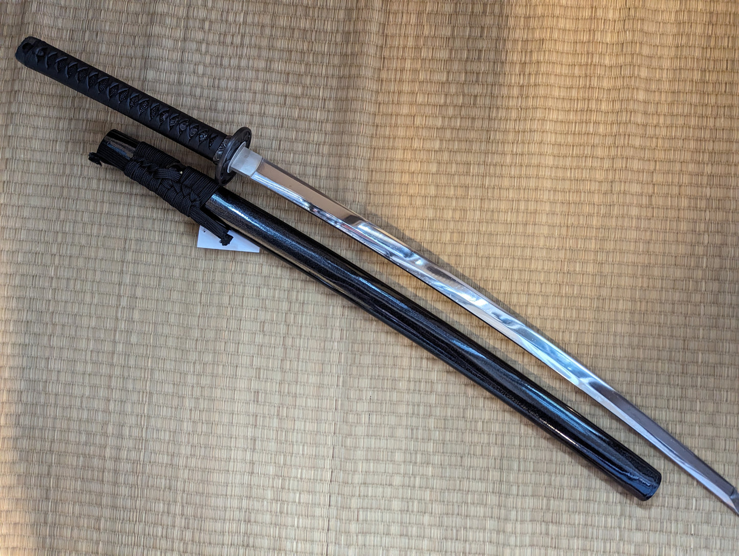 PRE-ORDER Katana -  Black Lotus - s5 standard profile (black tsuba)