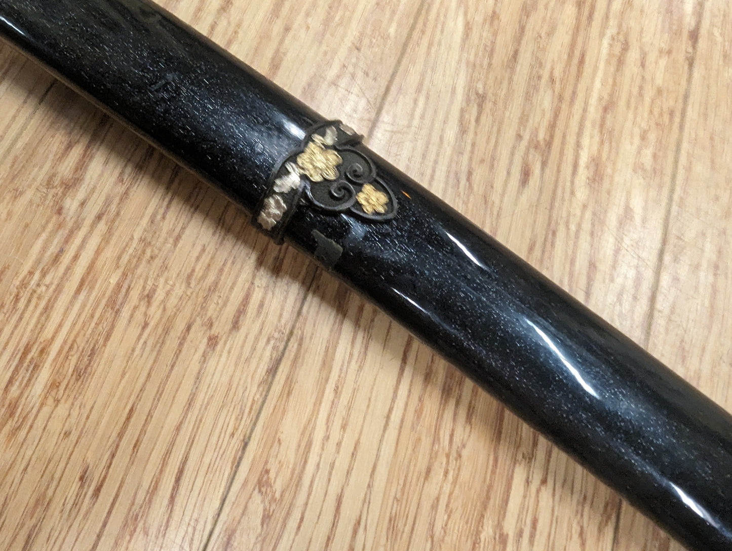 BLEMISHED Handachi - Black Sakura- 32" nagasa, sx105v Choji Hamon